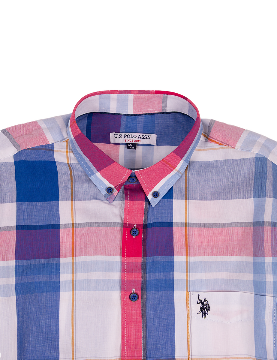 Camisa polo shops de cuadros